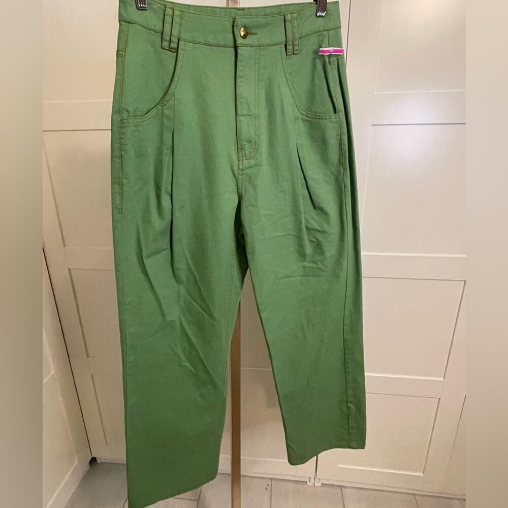 NWOT: Farm Rio High Waist Pleat Wide Leg Pants Size 26 - Picture 8 of 9